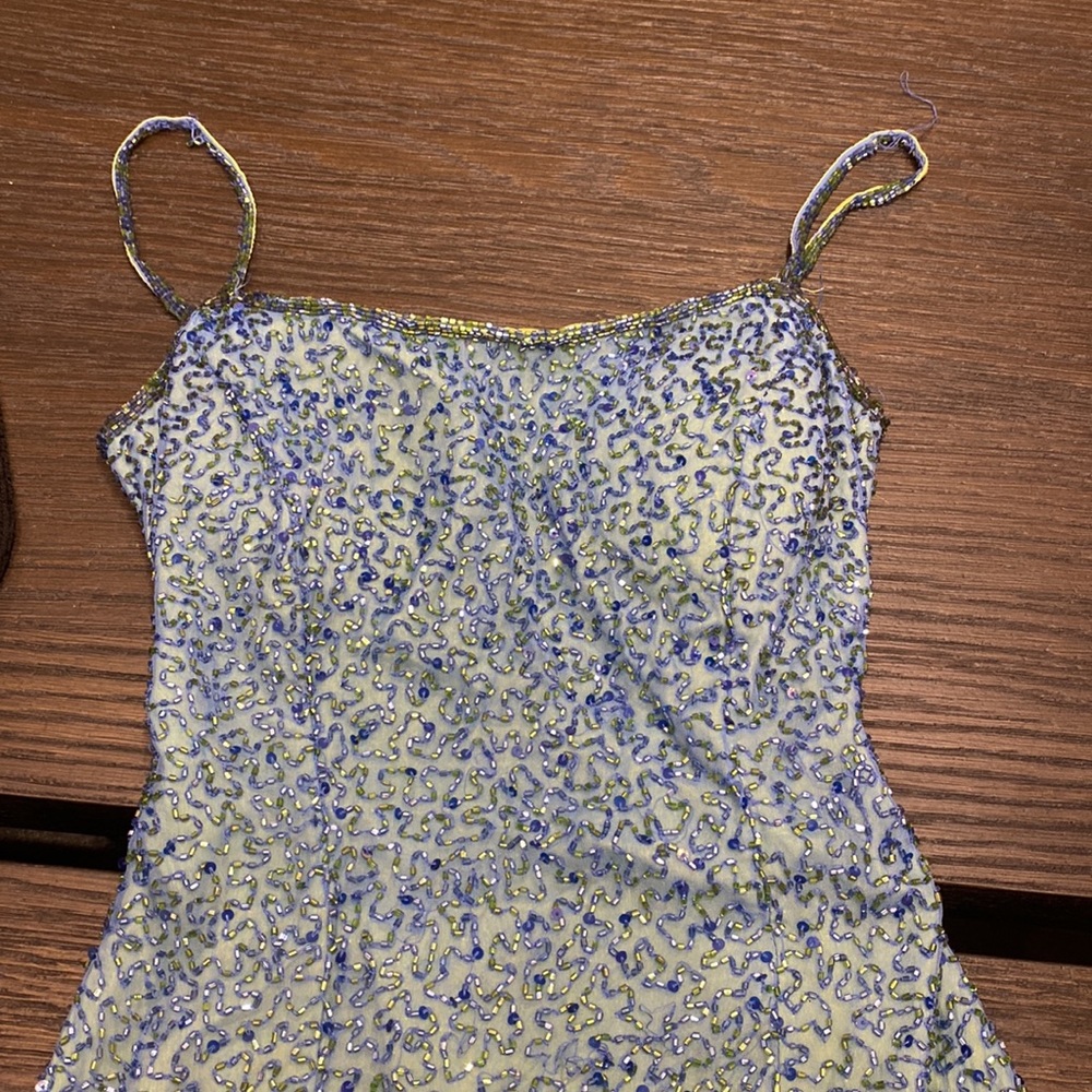 Mia Bella beaded ombré dress